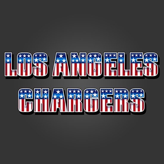 Los Angeles Chargers American Captain Logo iron on paper